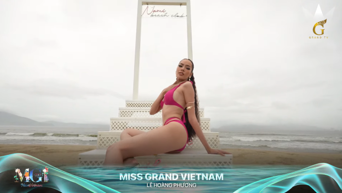 Miss Grand 2023: Hoàng Phương trình diễn xuất sắc, phong độ áp đảo dàn mỹ nhân vấp ngã vì catwalk dưới mưa