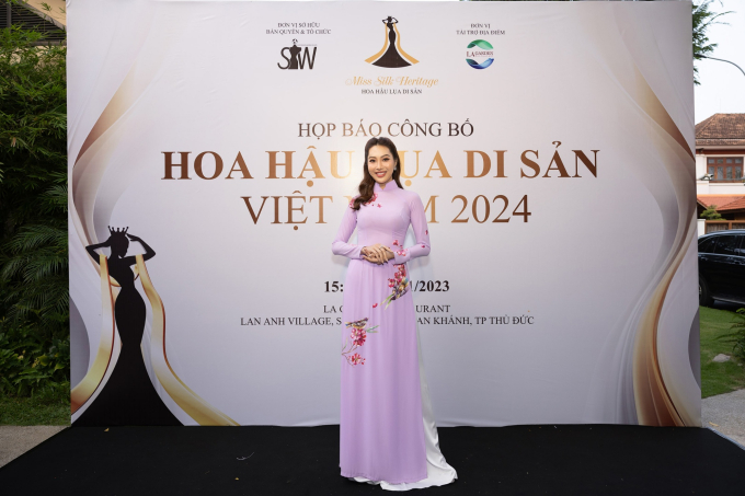 Hoa hậu Đại Dương Thu Uyên trở thành đại sứ quảng bá cuộc thi Hoa hậu Lụa - Di sản Việt Nam 2024