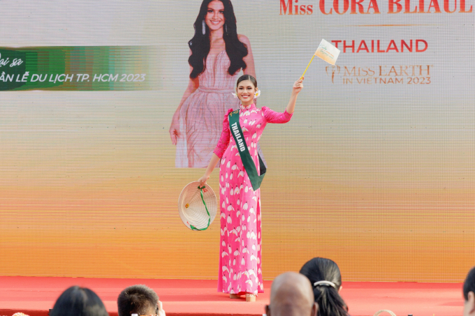 Miss Earth 2023 tích cực quảng bá áo dài, hoa hậu Lan Anh trở thành Đại sứ Tuần lễ Du lịch TP.HCM
