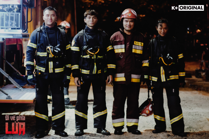 Lãnh Thanh, Trần Ngọc Vàng hóa những người hùng cứu hỏa trong phim truyền hình mới - Đi về phía lửa