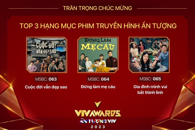 Kiều Anh, Lan Phương, Khả Ngân cùng tranh giải thưởng Diễn viên nữ ấn tượng của VTV Awards 2023