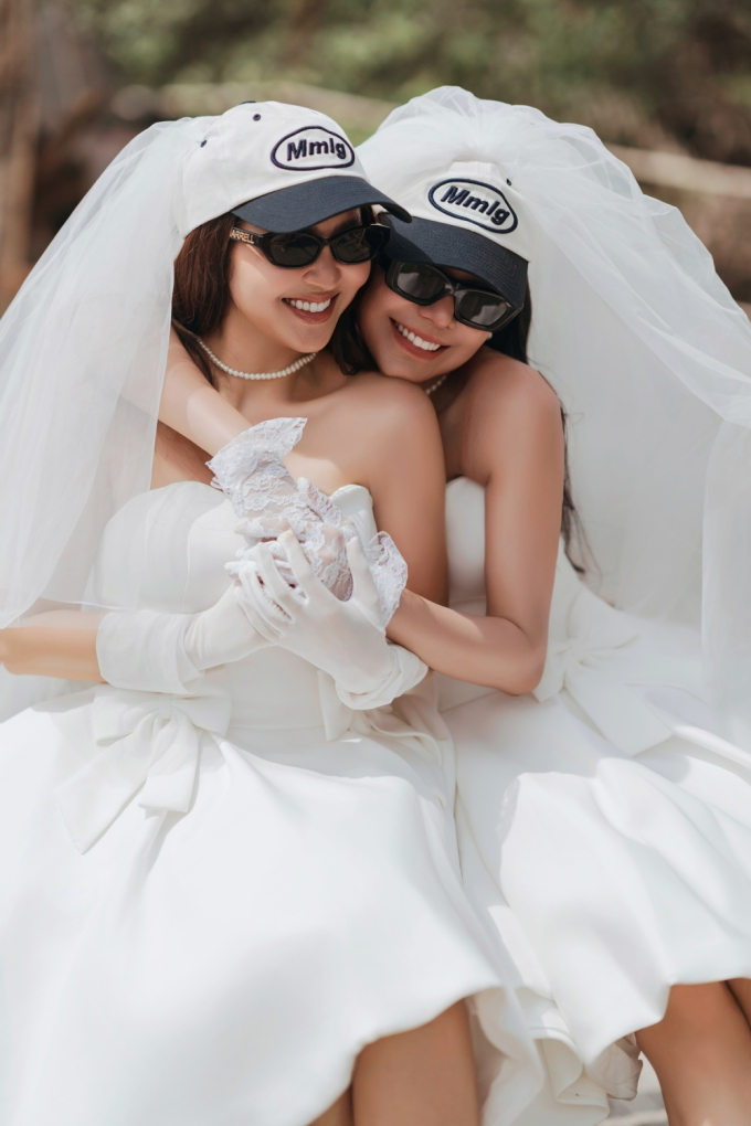 Trà Ngọc Hằng hóa cô dâu với áo cưới đen trắng đối lập, đặt mục tiêu lấy chồng trong năm 2024