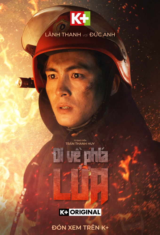 Trần Ngọc Vàng hóa người hùng cứu hỏa cực ngầu, Hồ Thu Anh lấm lem trong phim mới Đi về phía lửa