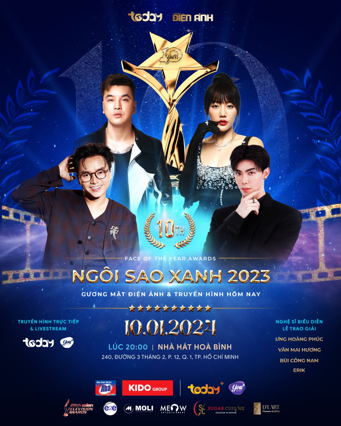 Dàn sao quốc tế cùng nghệ sĩ Việt lên lịch hội ngộ tại lễ trao giải Ngôi sao xanh - ATA 2023