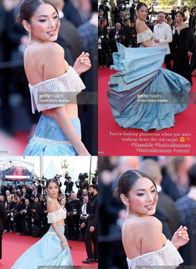 Á hậu Thảo Nhi Lê diện váy lọ lem, tự tin thả dáng trước “hung thần” Getty Images tạ thảm đỏ Cannes 2024