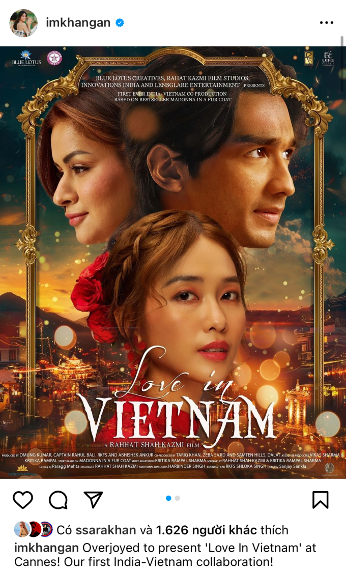 Khả Ngân nhận vai nữ chính trong phim điện ảnh hợp tác ngoại giao Việt Nam - Ấn Độ
