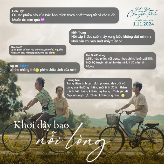 Poster 3 diễn viên nhí của Ngày xưa có một chuyện tình: visual trong veo, đáng yêu và thẹn thùng đốn tim khán giả