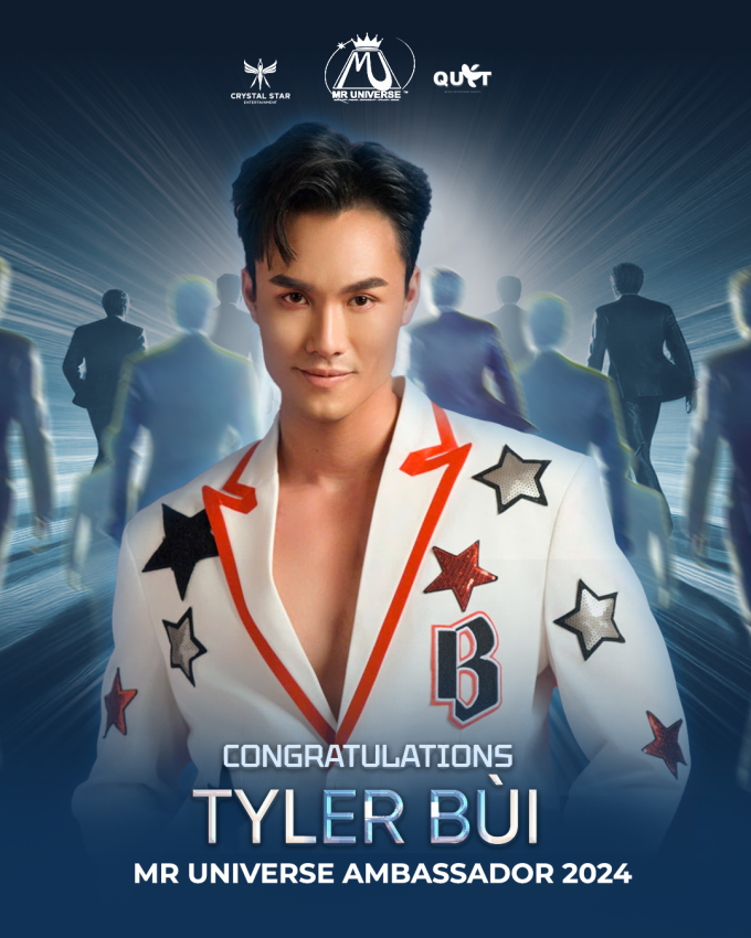 Á vương Tyler Bùi thắng 2 giải phụ, giành danh hiệu Mr Universe Ambassador tại Nam vương Hoàn vũ