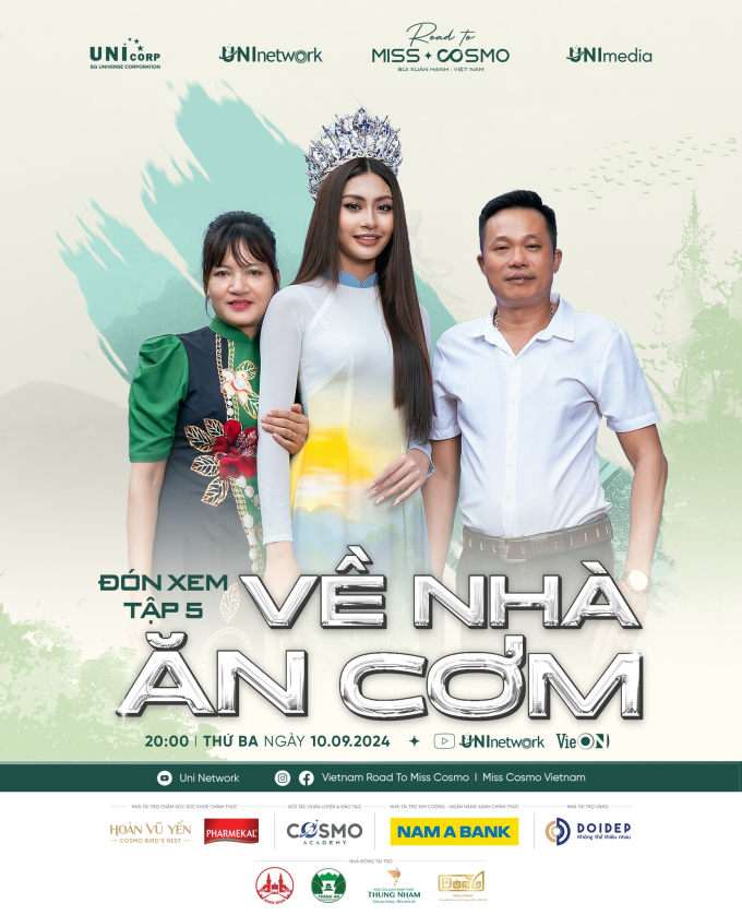 Hoa hậu Xuân Hạnh về thăm Ninh Bình, ăn bữa cơm gia đình tiếp thêm động lực chinh chiến Miss Cosmo 2024