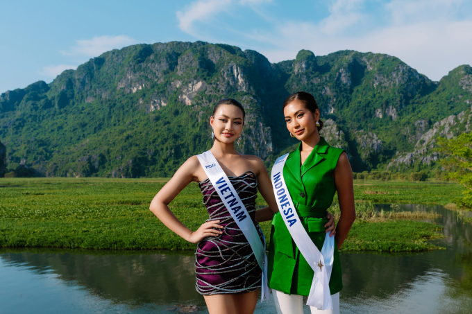 Thí sinh Miss Cosmo 2024 mê đắm vẻ đẹp non nước kỳ vĩ, trải nghiệm du lịch và ẩm thực Ninh Bình