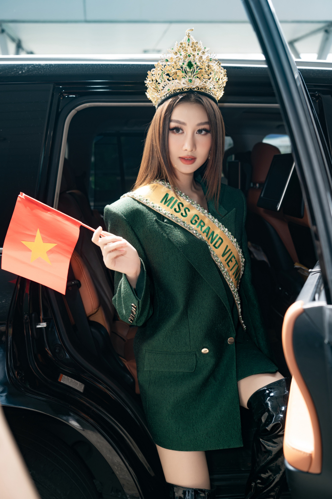 Hoa hậu Quế Anh bay sang Campuchia, chính thức nhập cuộc thi Miss Grand International 2024