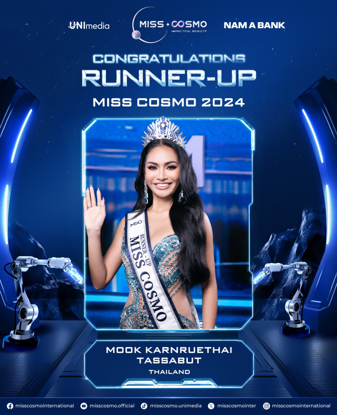 Đại diện Indonesia đăng quang Miss Cosmo 2024, Xuân Hạnh xuất sắc ghi tên vào Top 5