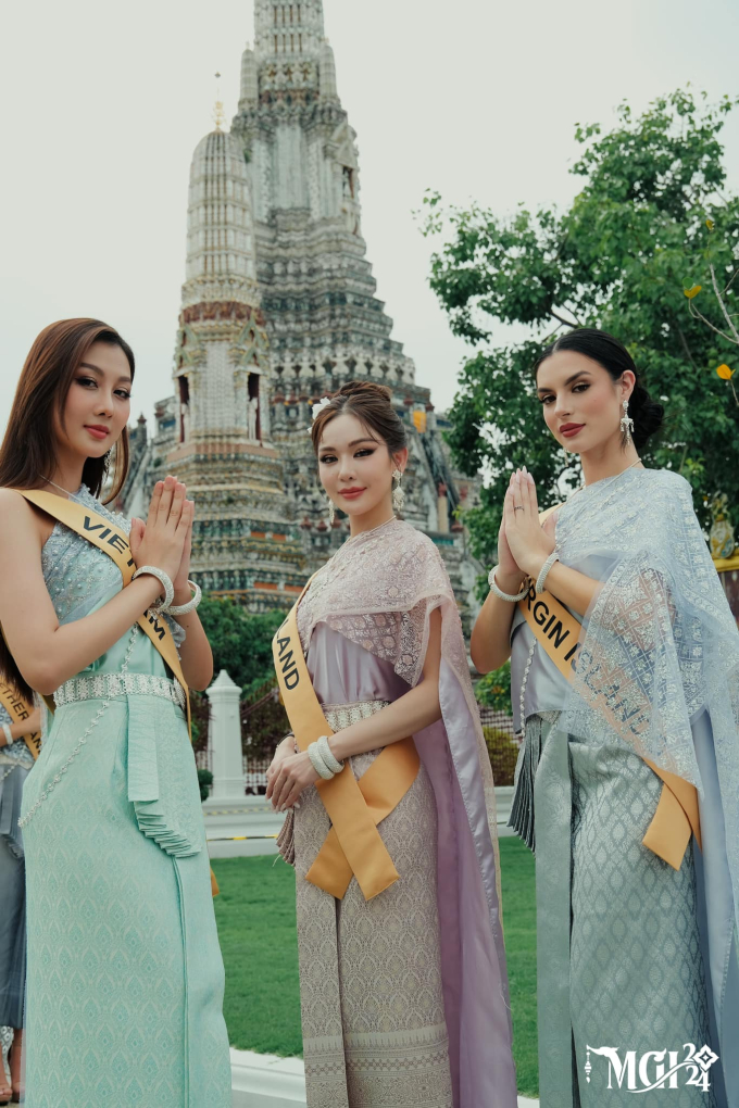 Hoa hậu Quế Anh đến Thái Lan thi Miss Grand 2024: Phong cách ngọt ngào, luôn đầy năng lượng