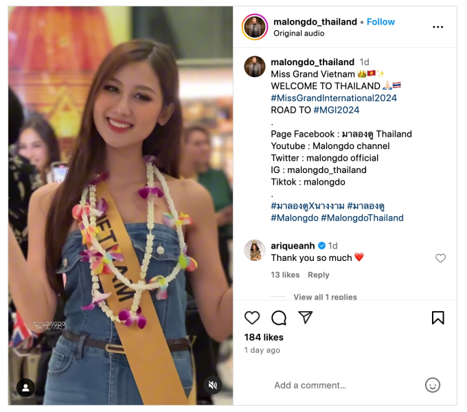 Hoa hậu Quế Anh đến Thái Lan thi Miss Grand 2024: Phong cách ngọt ngào, luôn đầy năng lượng