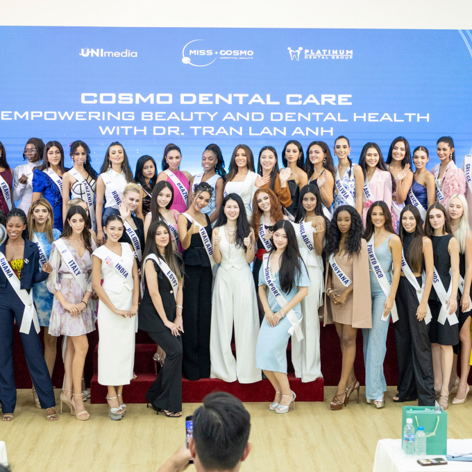 Cố vấn nha khoa thẩm mỹ của Miss Cosmo 2024 chia sẻ bí quyết chăm sóc răng miệng cùng dàn thí sinh