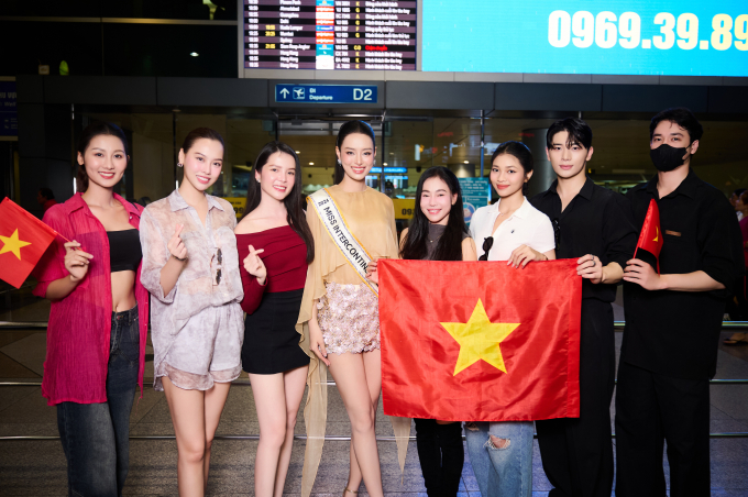 Á hậu Bùi Khánh Linh chính thức lên đường sang Ai Cập tham dự Miss Intercontinental 2024