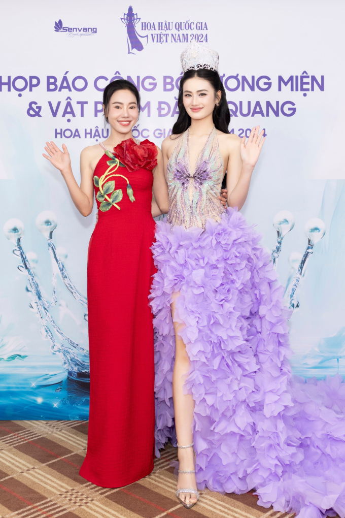 Miss International - Thanh Thủy giới thiệu vương miện Hoa hậu Quốc gia Việt Nam 2024