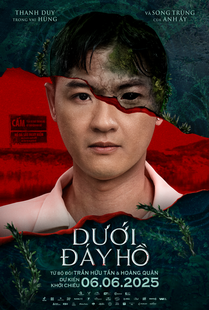 Phim Dưới đáy hồ hé lộ poster 7 nhân vật chính: Kay Trần - Thanh Duy đều có phiên bản song trùng