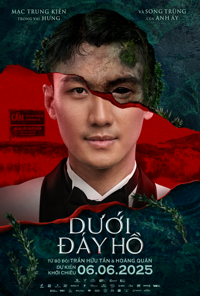 Phim Dưới đáy hồ hé lộ poster 7 nhân vật chính: Kay Trần - Thanh Duy đều có phiên bản song trùng