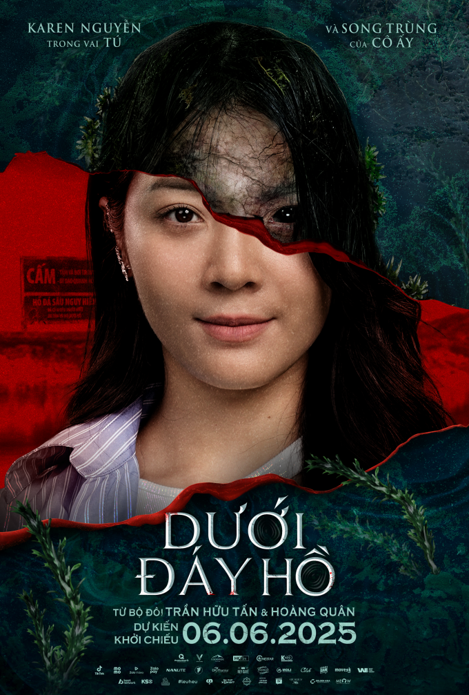 Phim Dưới đáy hồ hé lộ poster 7 nhân vật chính: Kay Trần - Thanh Duy đều có phiên bản song trùng