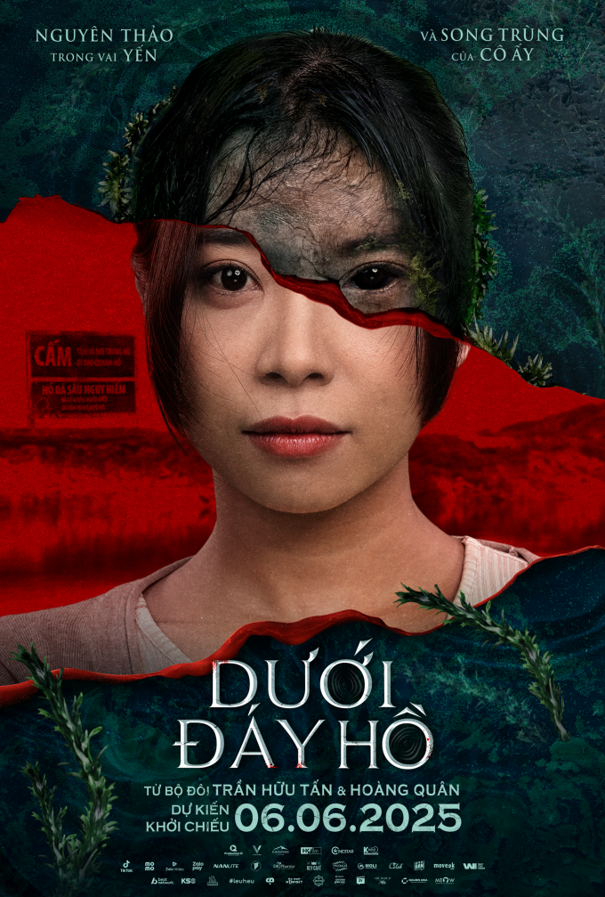 Phim Dưới đáy hồ hé lộ poster 7 nhân vật chính: Kay Trần - Thanh Duy đều có phiên bản song trùng