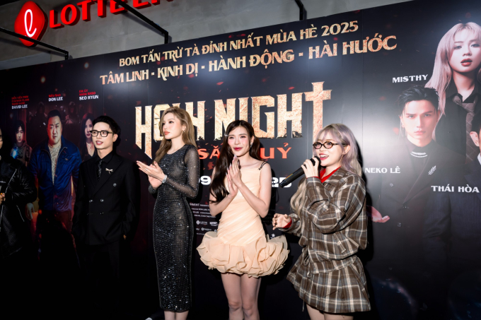 Dàn sao lồng tiếng Thái Hòa - Kỳ Duyên - Misthy lần đầu thưởng thức trọn vẹn phim Holy Night: Đội săn quỷ