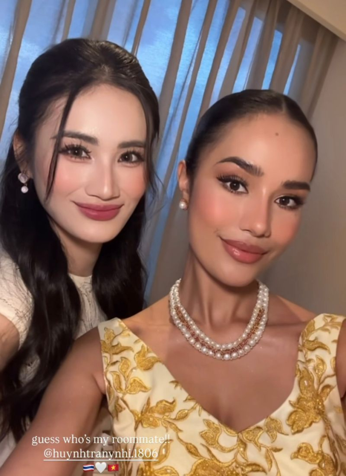 Ý Nhi chung phòng với người đẹp Thái Lan - Opal Suchata, gây sốt với loạt outfit tại Miss World 2025
