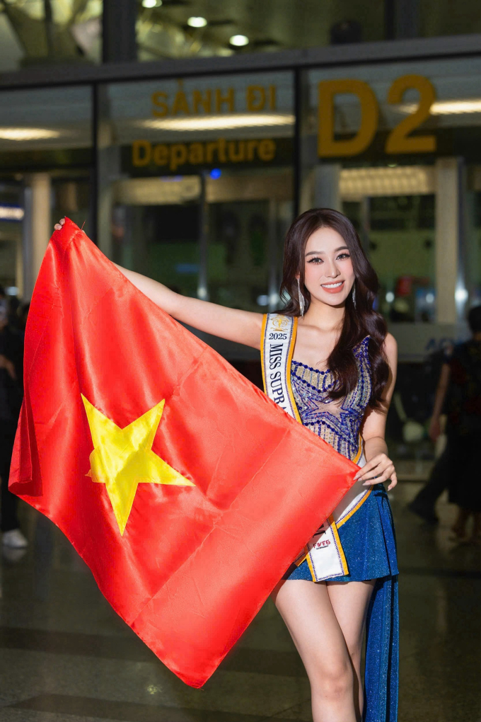 Hoa hậu Kỳ Duyên mang hơn 100 kg hành lý đến Ba Lan thi Miss Supranational 2025