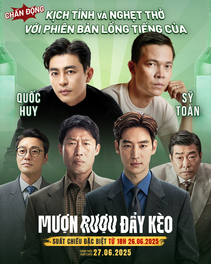 “Thám Tử Kiên” Quốc Huy lồng tiếng vai chính của tài tử Lee Je-hoon trong phim Mượn rượu đẩy kèo