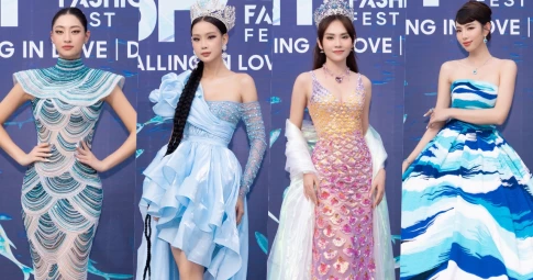 Vietnam Beauty Fashion Fest 4: Mai Phương hóa nàng tiên cá, "Lọ Lem" Thùy Tiên diện váy "siêu to khổng lồ"