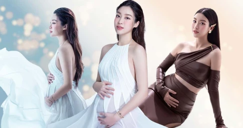 Kỉ niệm 7 năm đăng quang Hoa hậu Việt Nam 2016, Đỗ Mỹ Linh bất ngờ công khai loạt ảnh mang thai