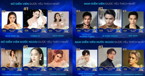 Lê Minh Thành, Tường Vi cùng loạt sao Thái liên tục "on top" bình chọn tại Ngôi sao xanh 2023