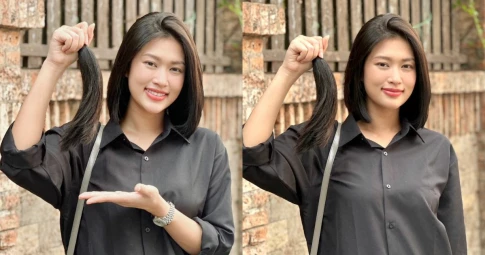 Hoa hậu Thiên Ân hiến tóc cho phụ nữ nhân dịp 8/3 sau hành trình chiến đấu cùng bệnh nhân ung thư