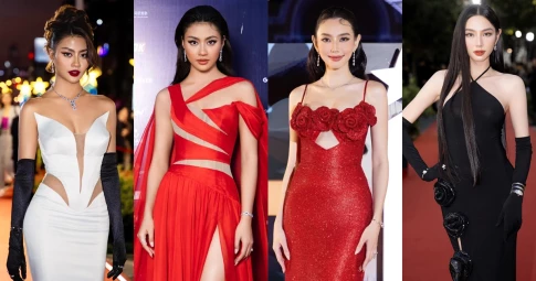 Cùng làm đại sứ HIFF 2024: Xuân Hạnh ghi điểm với thiết kế cut-out, Thùy Tiên chọn váy đơn sắc vẫn "chiếm spotlight"