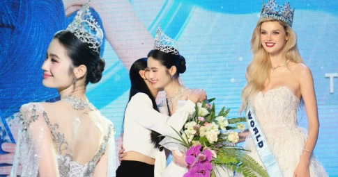 Hoa hậu Ý Nhi đọ sắc cùng dàn mỹ nhân quốc tế, chính thức nhận sash đại diện Việt Nam tại Miss World 2024
