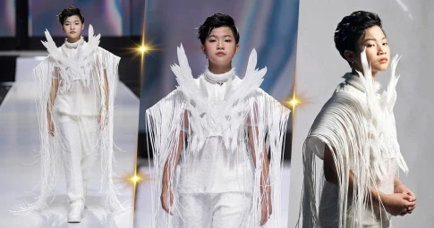 Vietnam International Fashion Week: Mẫu nhí Phong Thiên hóa chiến binh trong BST của Ivan Trần