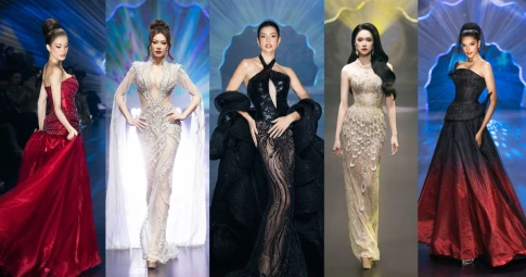 Show diễn "Aurora’s Cry" của NTK Nguyễn Minh Tuấn: Hương Giang mở màn đầy bất ngờ, Kim Duyên "bùng nổ visual"