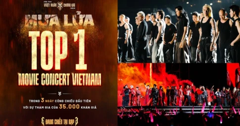 Sau 3 ngày công chiếu, “Mưa lửa” lập thành tích mới cho dòng phim concert chiếu rạp tại Việt Nam