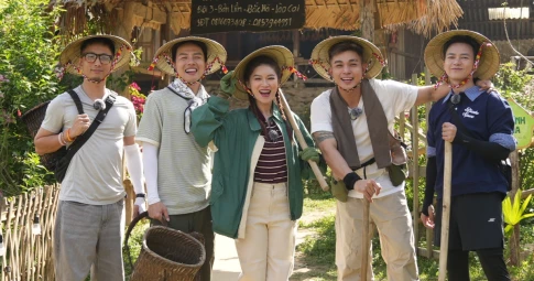 Gia đình Haha: 5 "anh tài" - "chị đẹp" trải nghiệm làm nông dân, góp phần quảng bá văn hóa, du lịch Việt Nam
