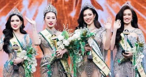 Người đẹp Hải Dương - Trâm Anh đăng quang Miss Earth Vietnam 2025, Thiên Hương giành giải Á hậu 1