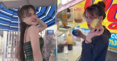 Bản sao Hương Giang bán trà mãng cầu "đắt như tôm tươi", khách đến mua đội nắng xếp hàng dài chục mét