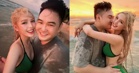 Xoài Non và Xemesis tung bộ ảnh lãng mạn bên bờ biển, một chi tiết nhỏ khiến netizen cười ngất