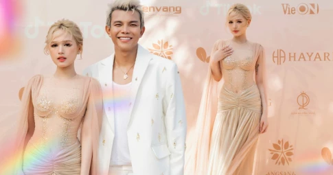 Netizen mê mẩn trước nhan sắc của Xoài Non tại thảm đỏ show thời trang