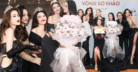 Á hậu Quỳnh Châu được "người thương" tổ chức sinh nhật ngay trong sơ khảo Miss Grand Vietnam 2023
