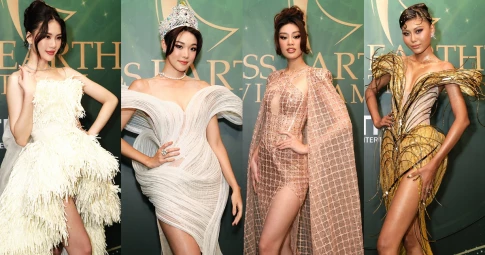 Miss Earth Mina Sue Choi đọ sắc cùng Khánh Vân - Quỳnh Hoa, Thạch Thu Thảo làm đại sứ Miss Earth Vietnam 2023