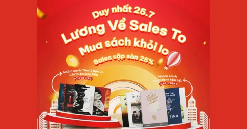 Mua sách thả ga cuối tháng 7 với chương trình giảm giá cực sốc “Sale lương về” chỉ có tại Moli Books 