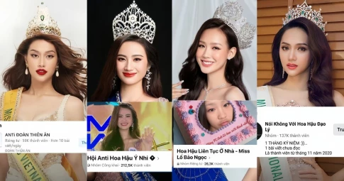 4 hoa hậu bị lập group anti-fan "tăng thành viên như vũ bão": Ý Nhi gặp vận xui, khó hiểu nhất là Thiên Ân