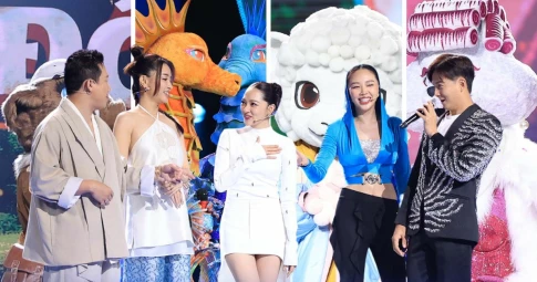 "The Masked Singer Vietnam" xuất hiện mascot đôi tham gia tranh tài, Tóc Tiên “cạn lời” vì Cừu Bông