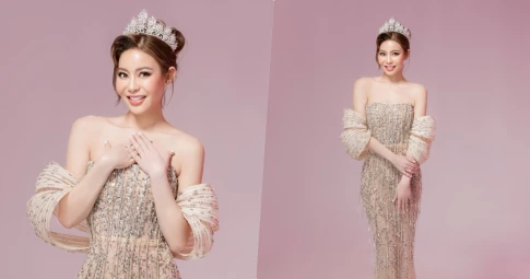 Hoa hậu Hải Dương khoe lưng trần gợi cảm trong bộ ảnh mới