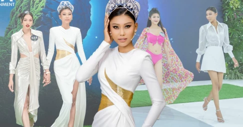 Á hậu Thạch Thu Thảo mơ ước sải bước trên sàn diễn quốc tế, áp lực khi training thí sinh Miss Earth Vietnam